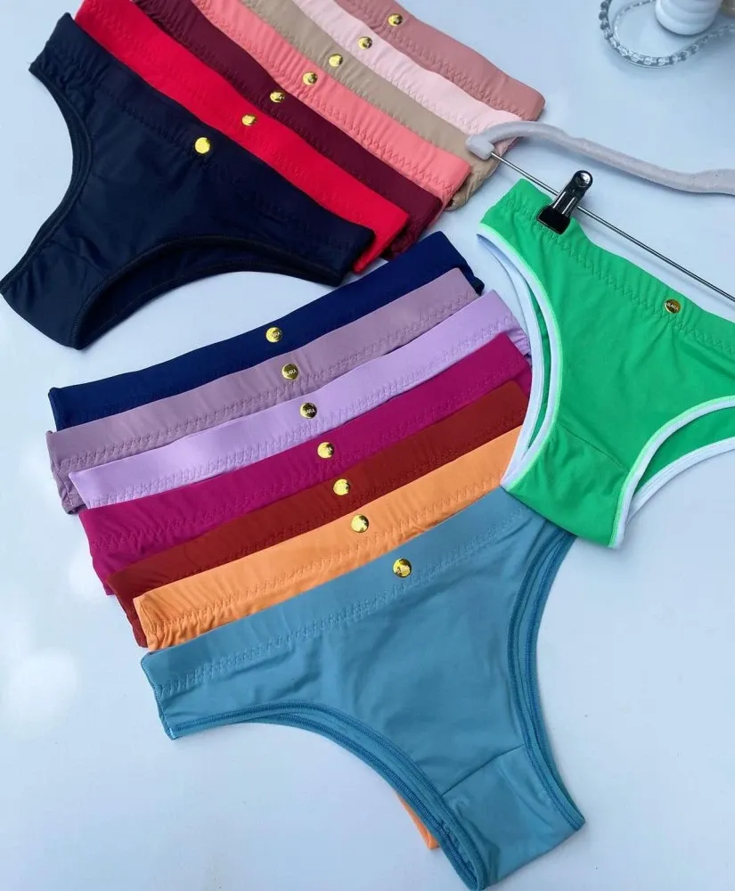 CALCINHA CONFORTO BOTÃO  (não é possível escolher cor - cores variadas) 3