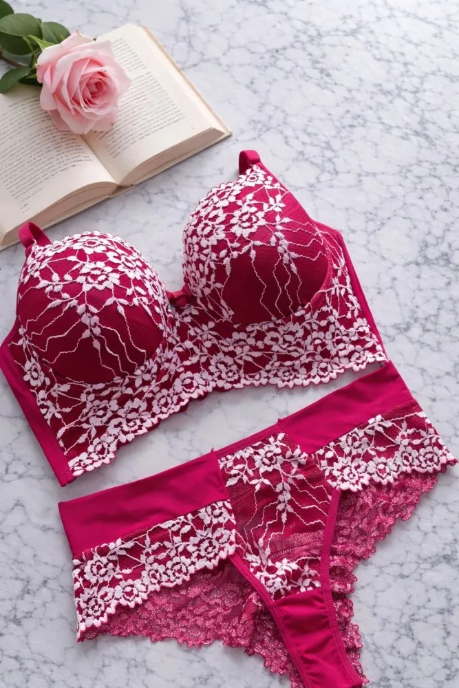 CONJUNTO C/BOJO MARCELA  - ROSA PINK BICOLOR