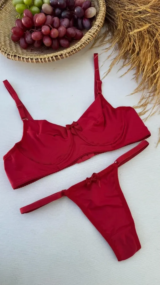 CONJUNTO S/BOJO MICROFIBRA SIMONE - VERMELHO 0