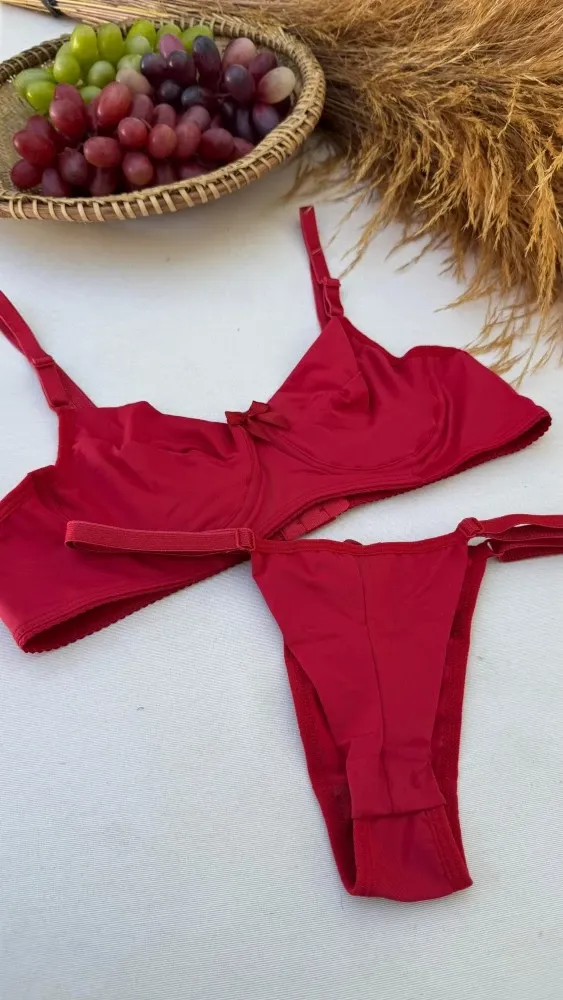 CONJUNTO S/BOJO MICROFIBRA SIMONE - VERMELHO 1