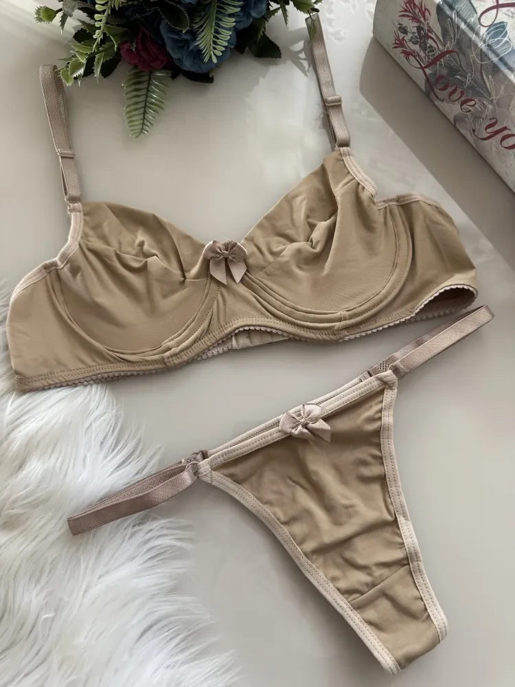 CONJUNTO S/BOJO MICROFIBRA SIMONE - BEGE 0
