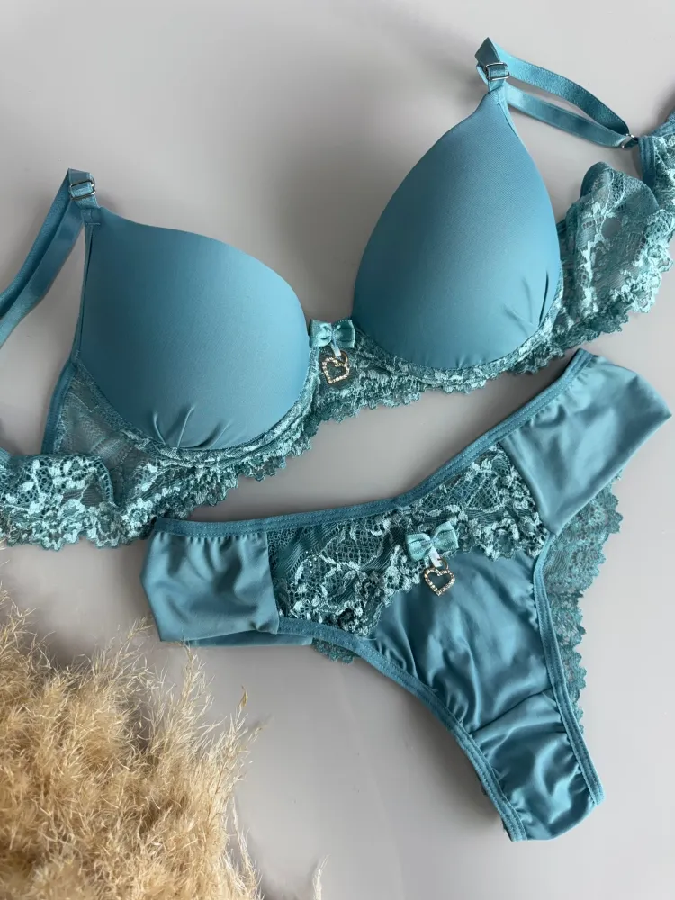 CONJUNTO PINGENTE CORAÇÃO BRIELA 2