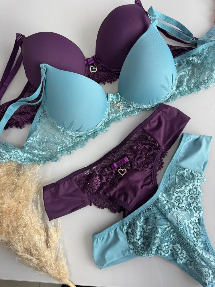 CONJUNTO PINGENTE CORAÇÃO BRIELA - Detalhe