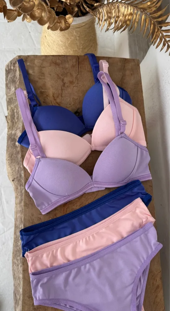 Conjunto Menina Moca C Bojo Liso E Estampado 12