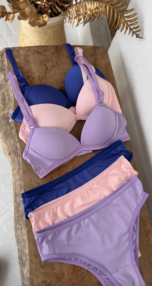 Conjunto Menina Moca C Bojo Liso E Estampado 13
