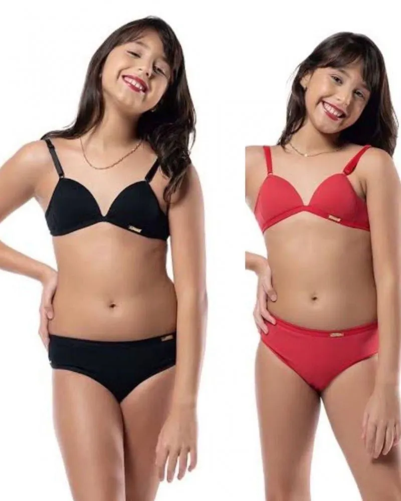Conjunto Menina Moca C Bojo Liso E Estampado 15