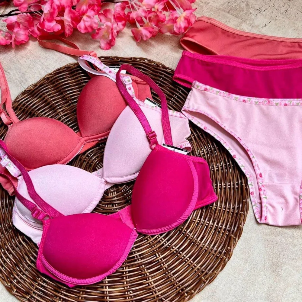Conjunto Menina Moca C Bojo Liso E Estampado 17
