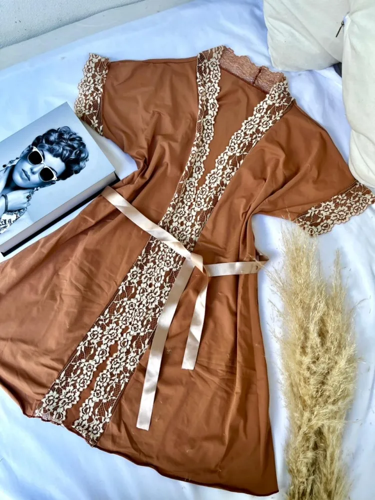 Robe Microfibra Luana - Detalhe