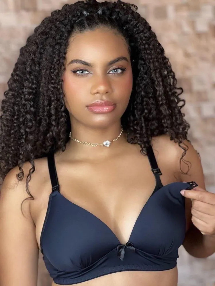 SUTIÃ AMAMENTAÇÃO COM BOJO  - Preto