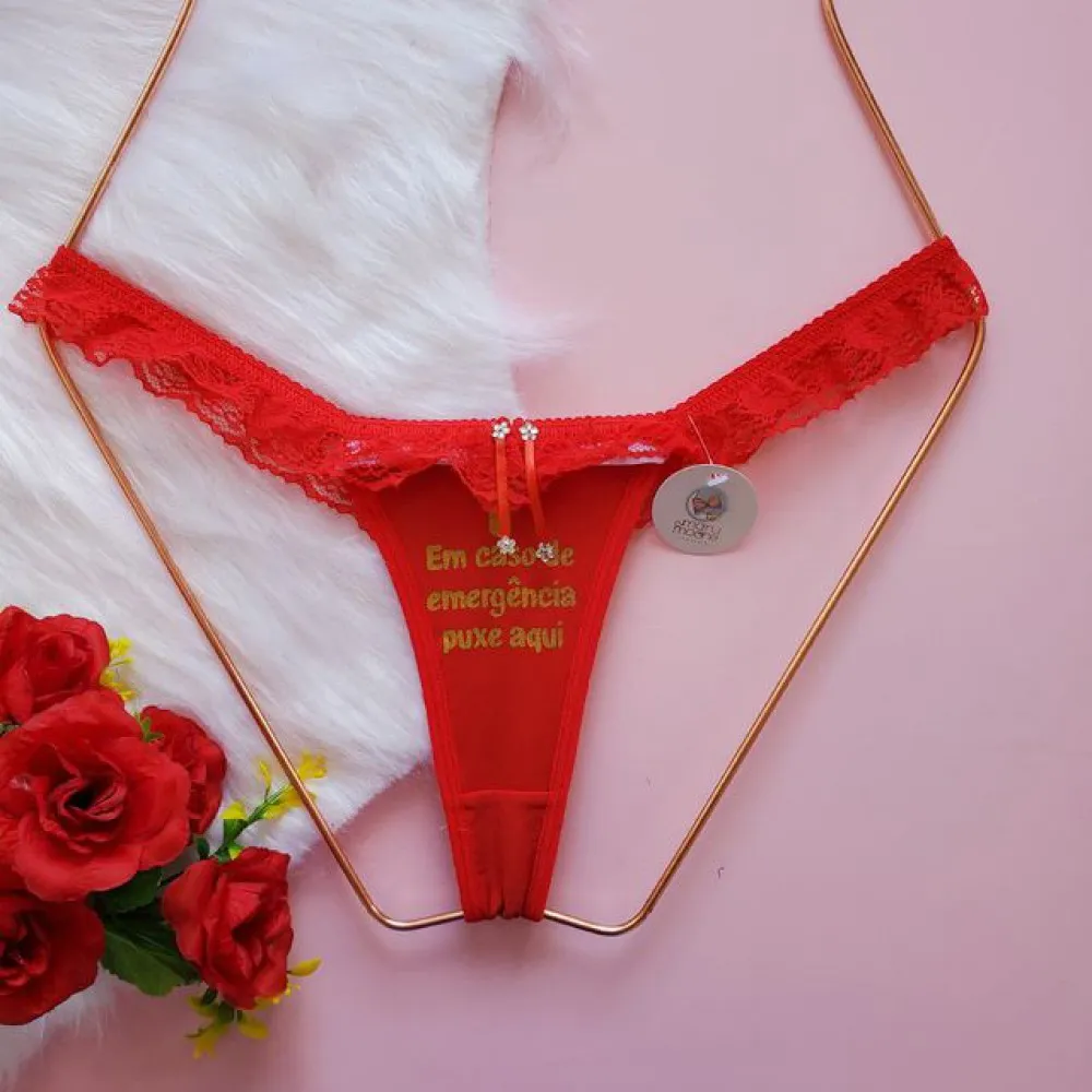 TANGA APRESSADINHA EMERGÊNCIA - Detalhe