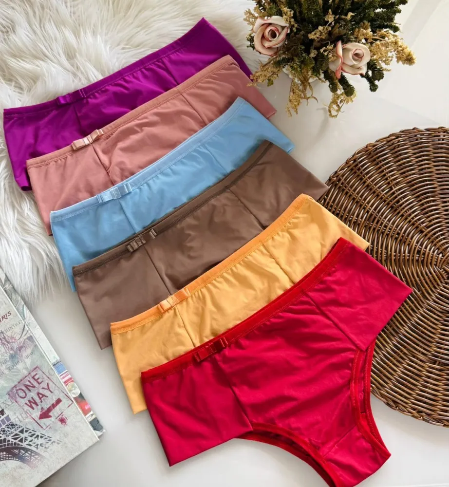 Calcinha conforto microfibra  (não é possível escolher cor - cores variadas) - Detalhe