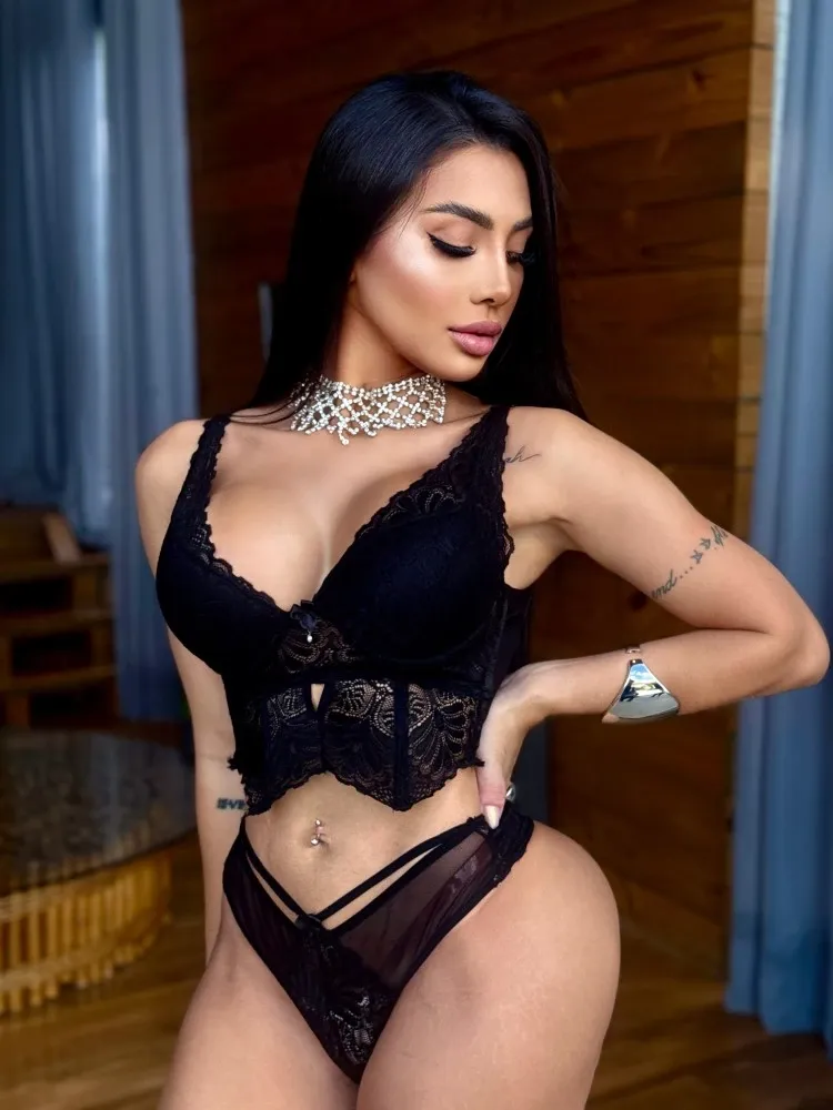 CONJUNTO CROPPED ULTRA LUXO ÍSIS - Preto (rendas variadas) 1