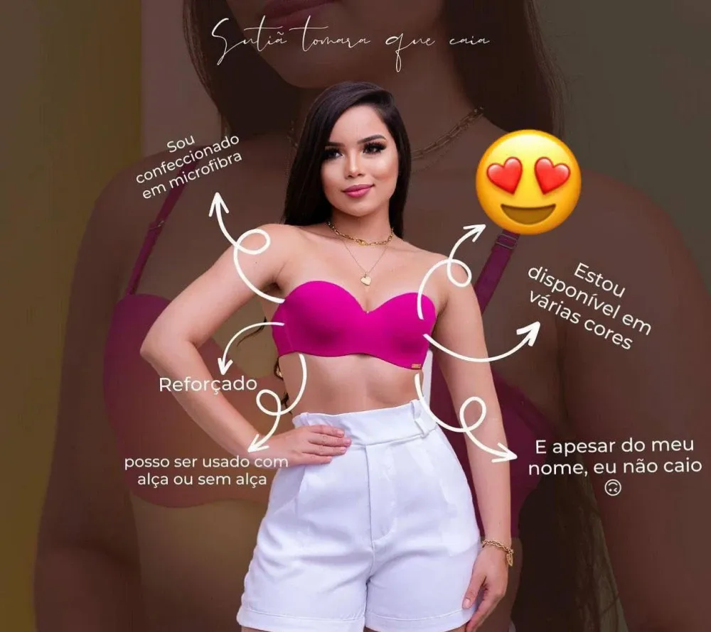 Sutia Tomara Que Caia Microfibra Para Mulher 6