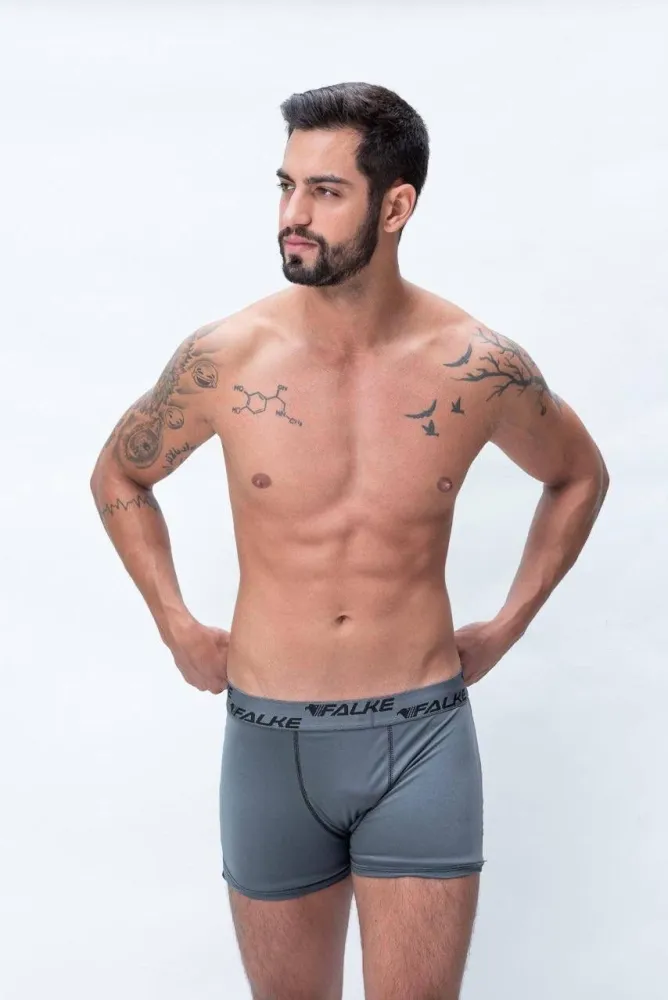 CUECA FALKE MICROFIBRA LISA  (90%POLIESTER 10% ELASTANO - FORRO INTERNO 100% ALGODAO) - Detalhe