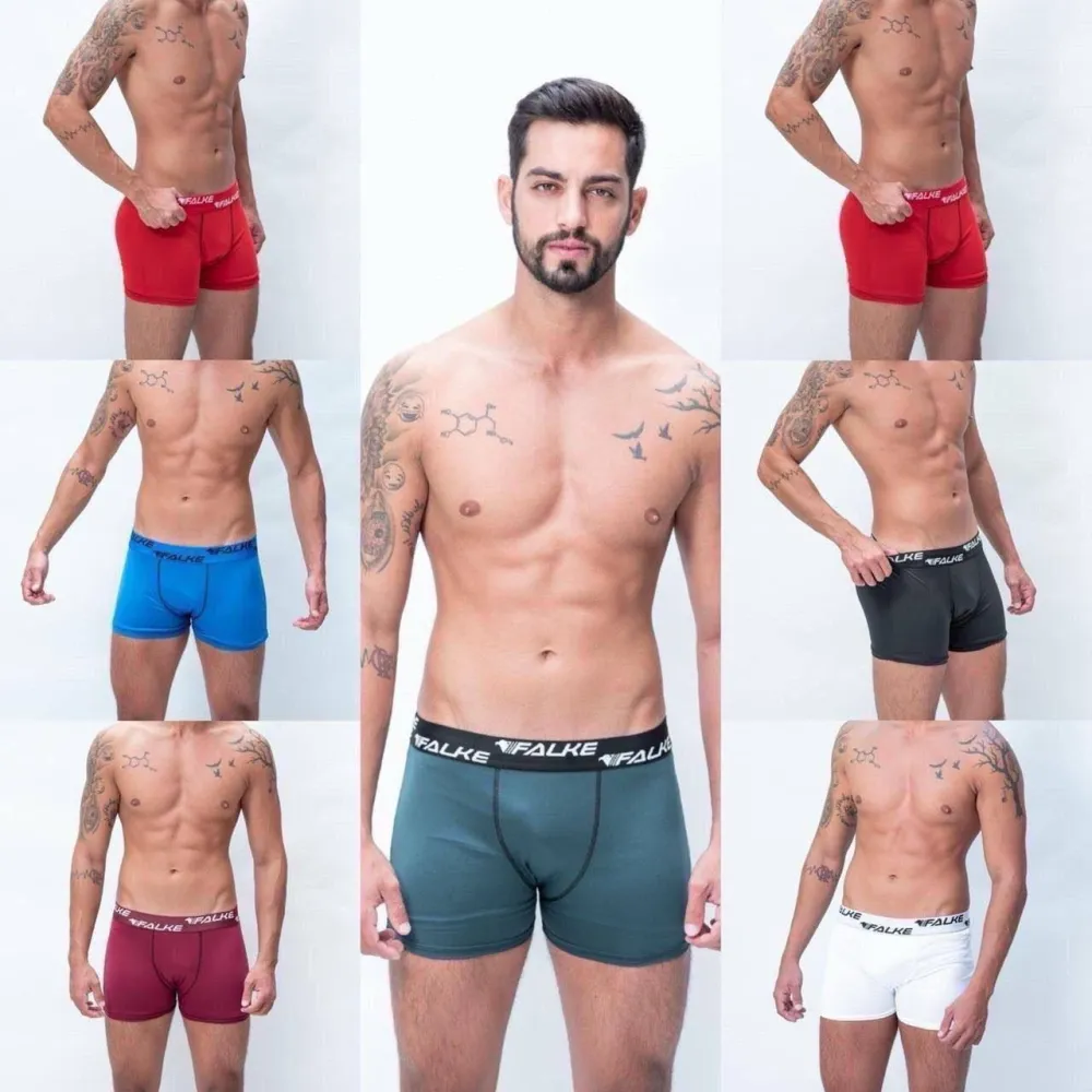 CUECA FALKE MICROFIBRA LISA  (90%POLIESTER 10% ELASTANO - FORRO INTERNO 100% ALGODAO)