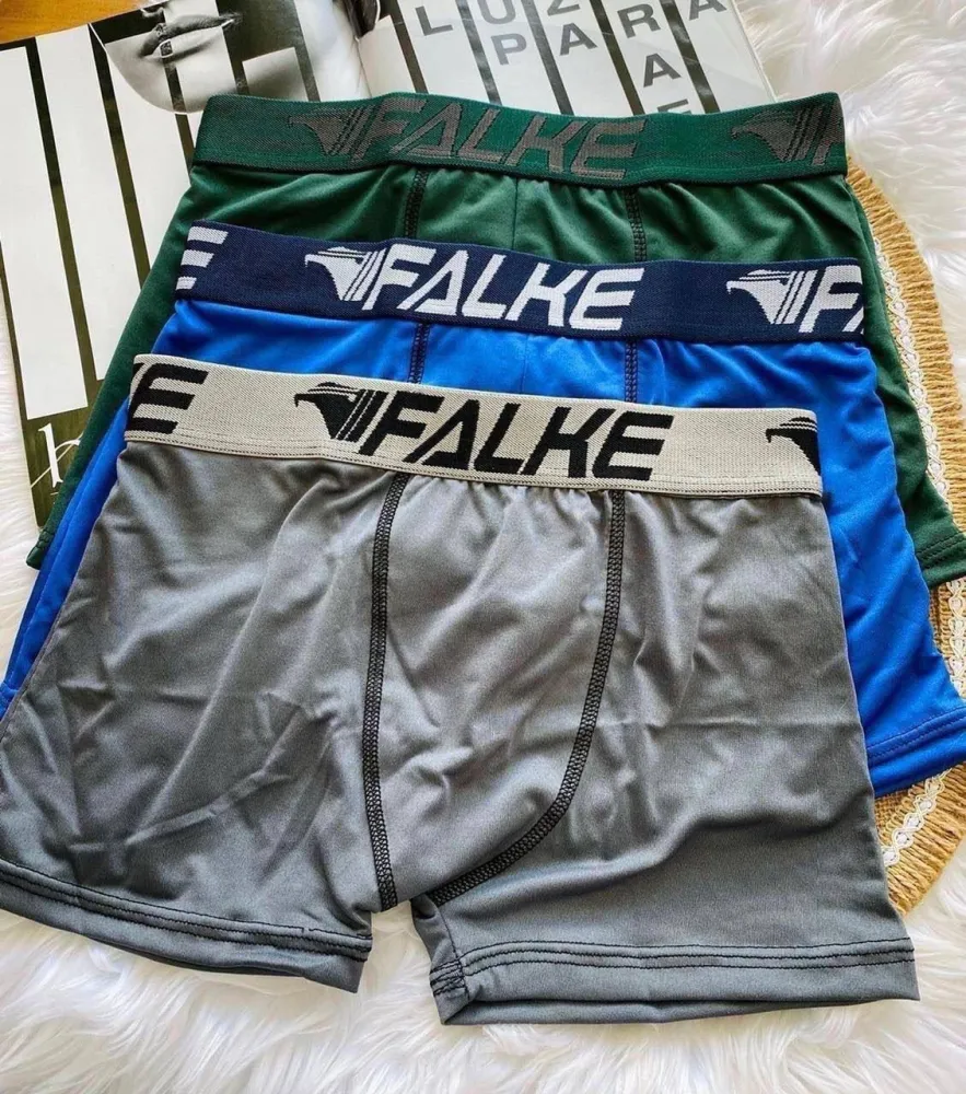 CUECA FALKE MICROFIBRA LISA  (90%POLIESTER 10% ELASTANO - FORRO INTERNO 100% ALGODAO) 2