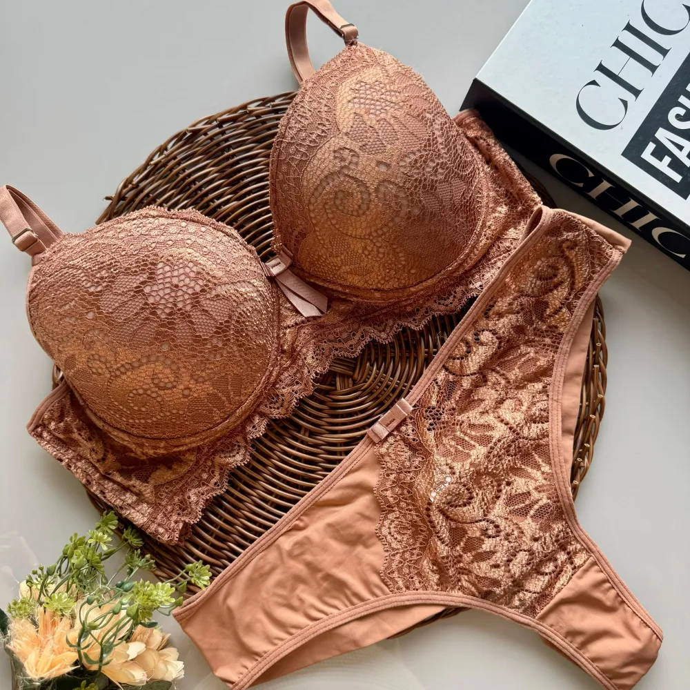 CONJUNTO PLUS SIZE FIO DUPLO LAVÍNIA  - Mousse