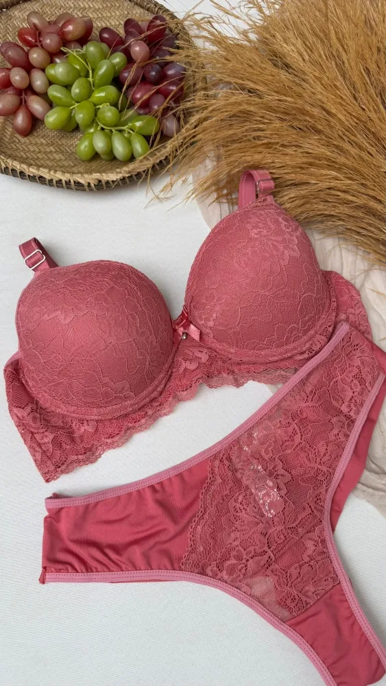 CONJUNTO C/BOJO PLUS SIZE LAVINIA - ROSA SANDIA 0