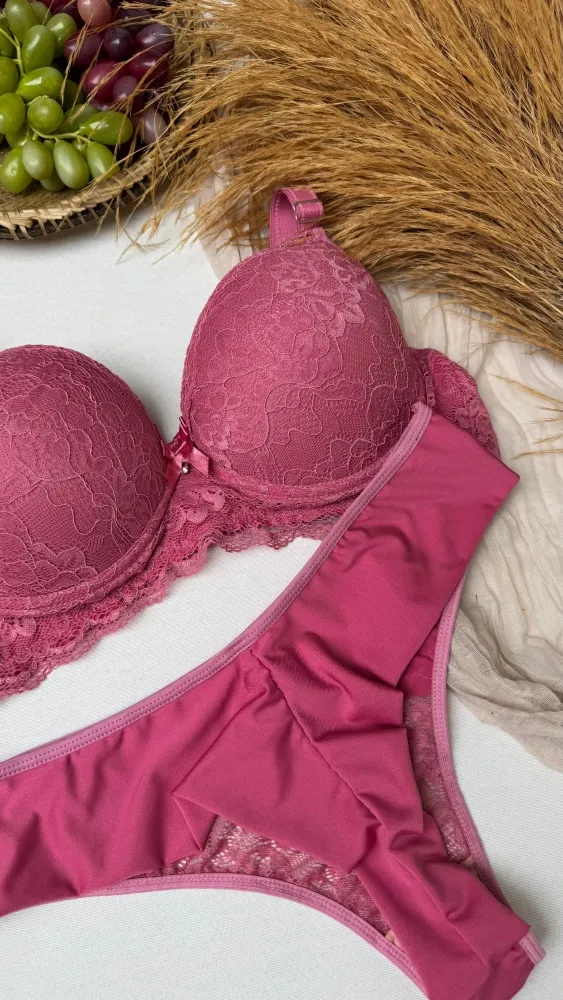 CONJUNTO C/BOJO PLUS SIZE LAVINIA  - ROSA SANDIA 3