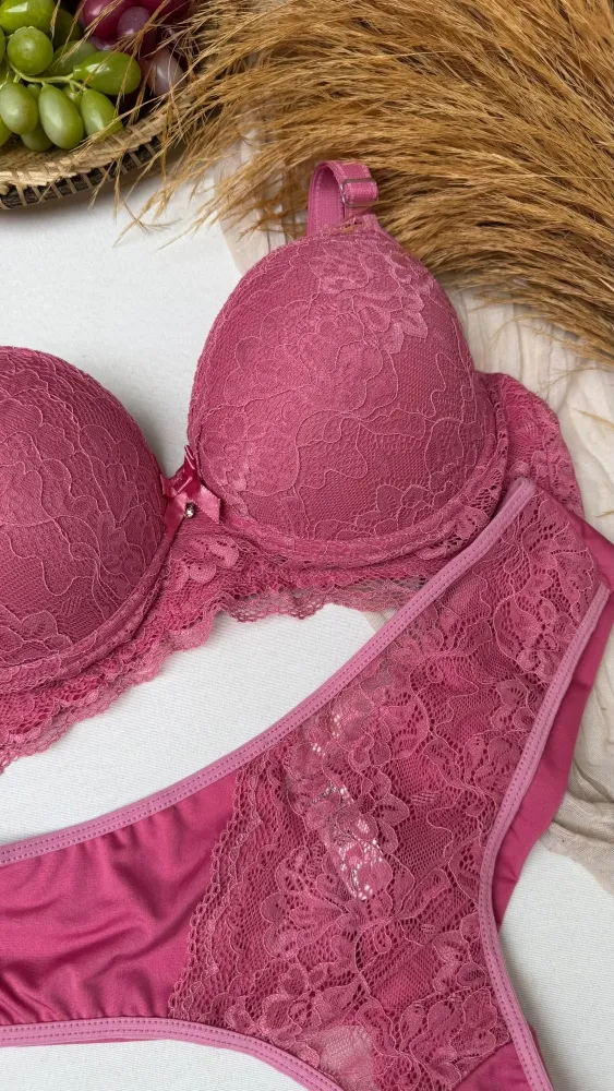 CONJUNTO C/BOJO PLUS SIZE LAVINIA  - ROSA SANDIA 2