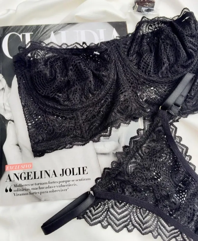 CONJUNTO CROPPED LAURA (as rendas sao variadas) 5