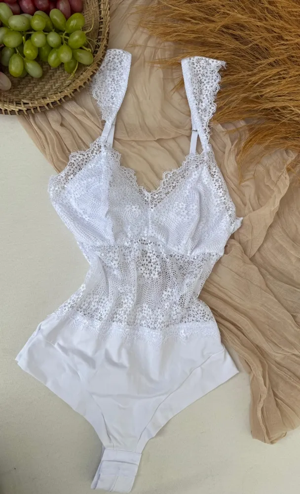 Body S Bojo Ultraluxo Jessy Tecido Microfibra E Renda Cilios