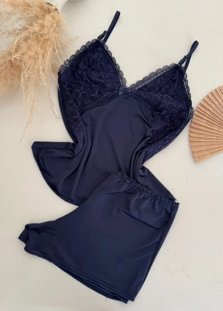 Baby dool Plus Size Katia  - AZUL MARINHO