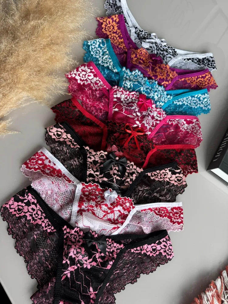 CALCINHA RENDINHA SAMANTHA  (não é possível escolher cor - cores variadas) - Detalhe