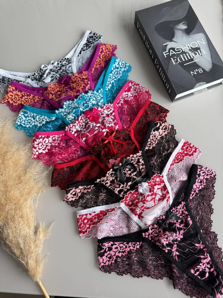 CALCINHA RENDINHA SAMANTHA  (não é possível escolher cor - cores variadas)