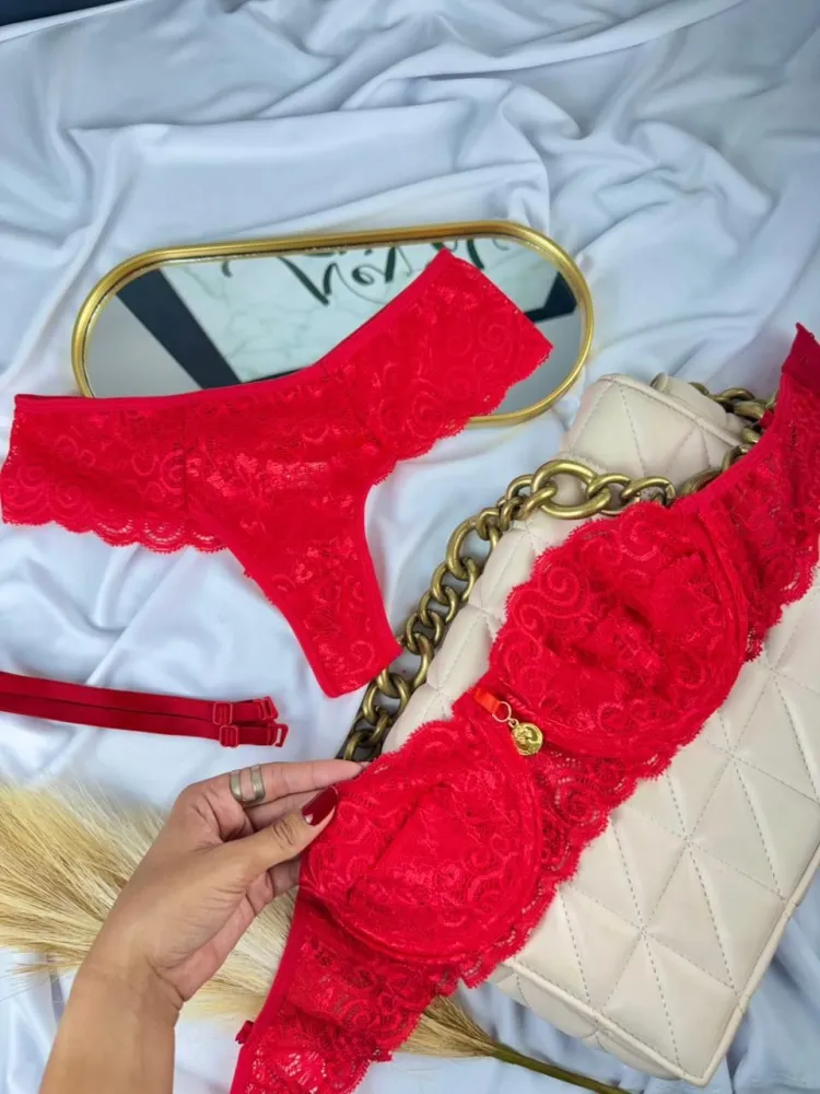 CONJUNTO S/BOJO TOMARA QUE CAIA MARTA  (rendas varidas) 7