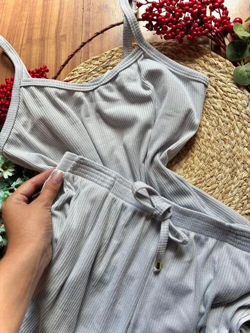 Pijama Canelado Plus Com Bolso 2