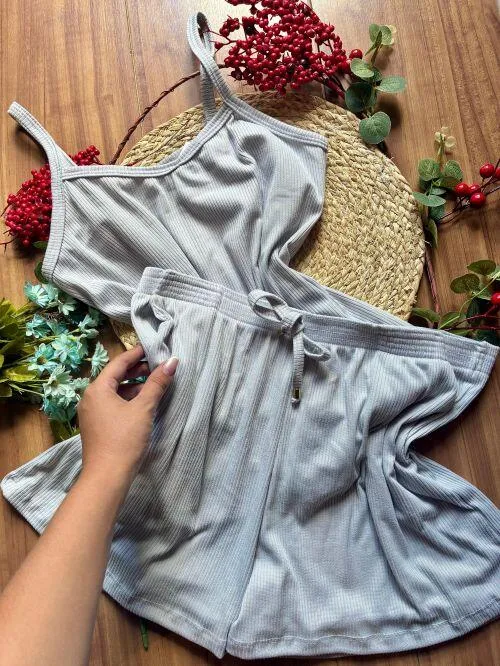 Pijama Canelado Plus Com Bolso 4