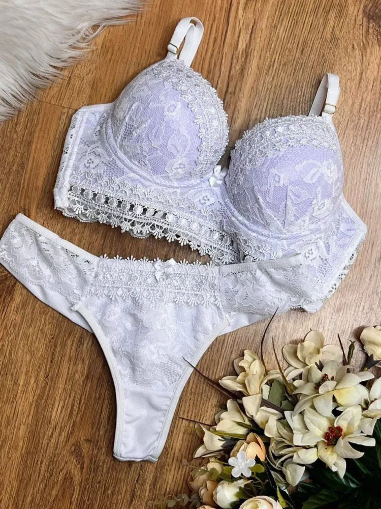 CONJUNTO GRIPIR BRIELA - Branco (rendas variadas)