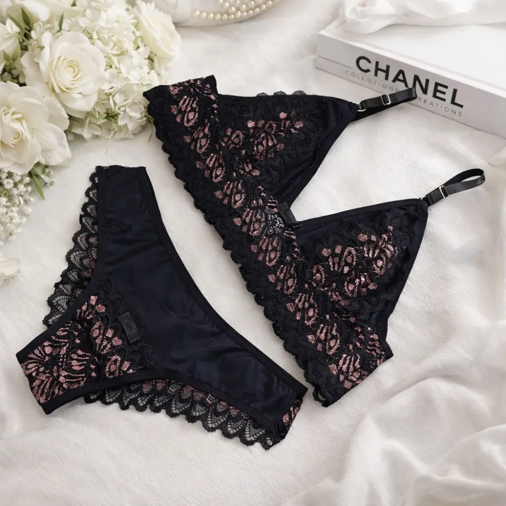 CONJUNTO ULTRA LUXO BICOLOR  - Preto