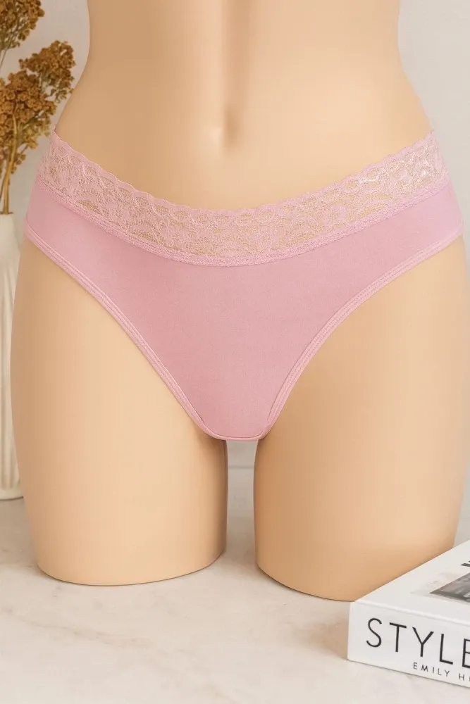 Calcinha algodao fio rendinha - Detalhe