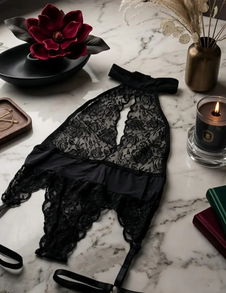 BODY SEXY CABARÉ  - Preto - Detalhe