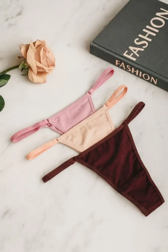 Calcinha fio duplo algodao 2