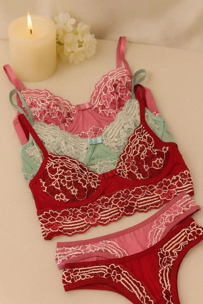 CONJUNTO S/BOJO C/ARO PIETRA  - ROSA SANDIA - Detalhe