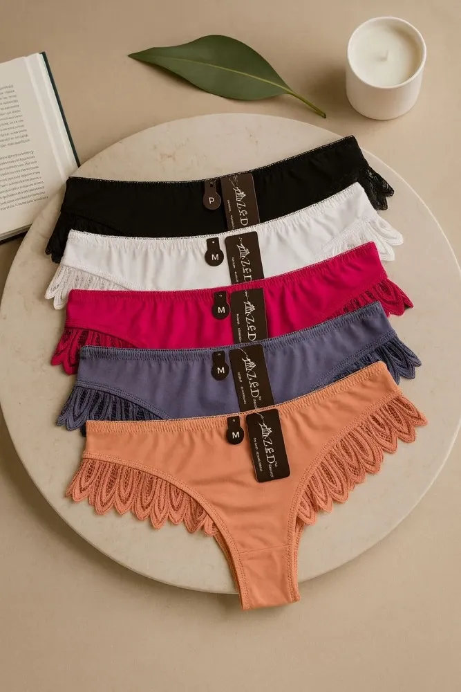 CALCINHA IMPORTADA COM RENDA (não é possível escolher cor - cores variadas) - Detalhe