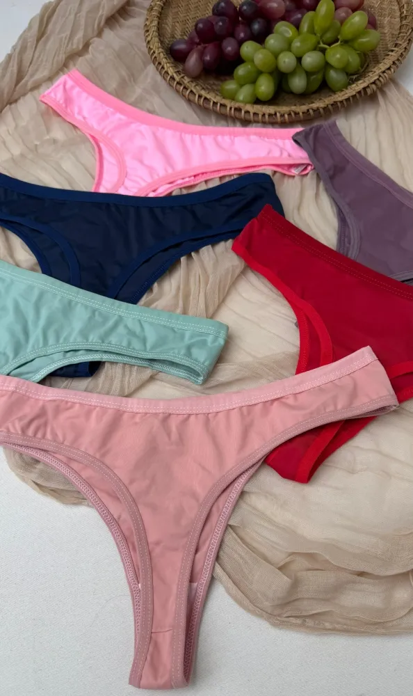 Calcinha fio microfibra - Detalhe