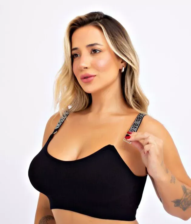 Topper S Costura Canelado Love Secret - Detalhe