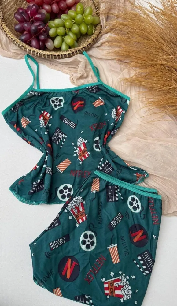 Baby Doll Cropped Poliester Lorena As Estampas Sao Variadas