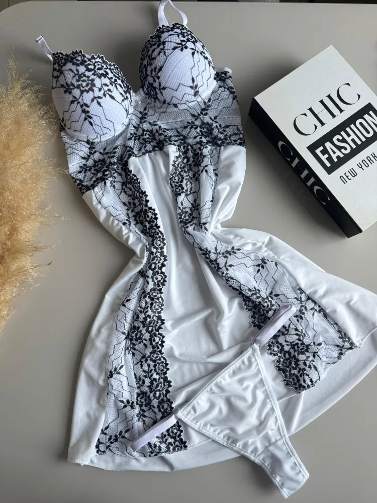 CAMISOLA C/BOJO+ Calcinha CECILIA 3