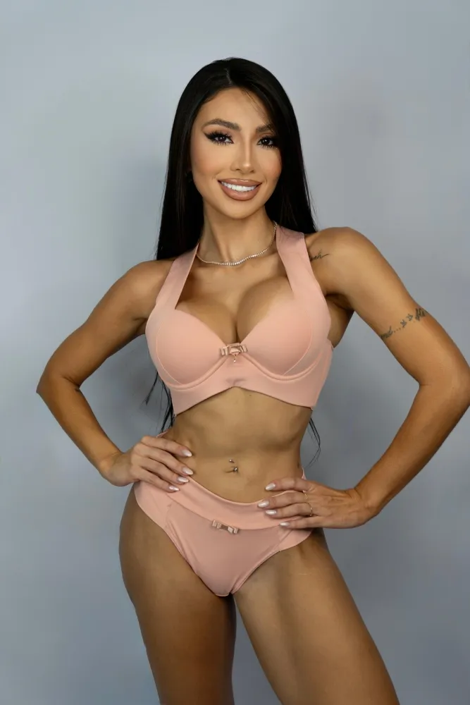 CONJUNTO MICROFIBRA ALÇA TRANÇADA  - ROMANCE