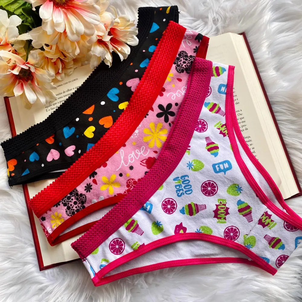 CALCINHA VANESSA ALGODÃO CONFORTO (não é possível escolher cor - cores/estampas variadas) 2