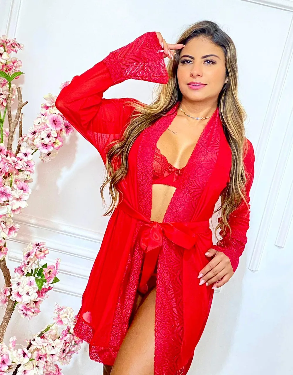 Robe De Liganete Manga Longa - Detalhe