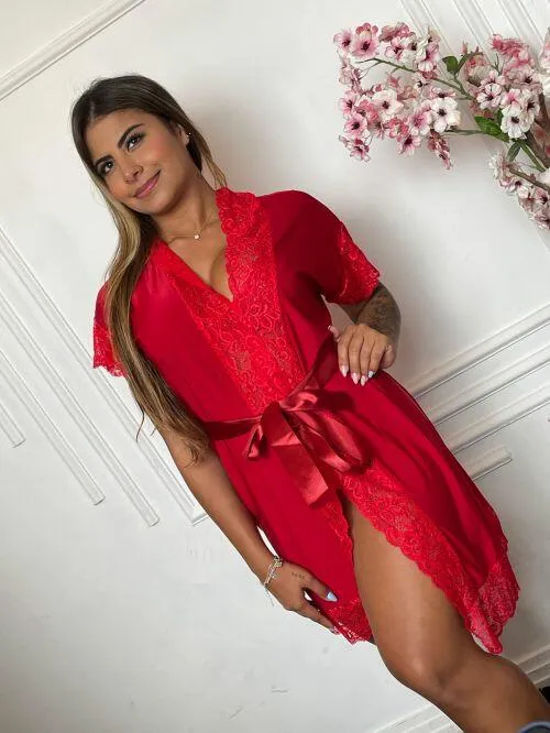 Robe De Liganete Manga Curta 2