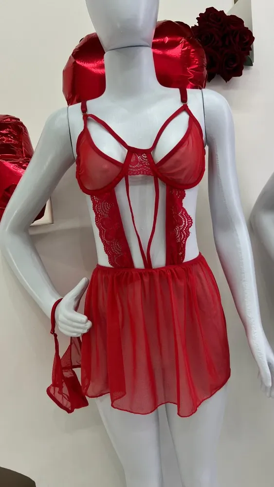 CAMISOLA DAMA DE VERMELHO - Vermelho 2